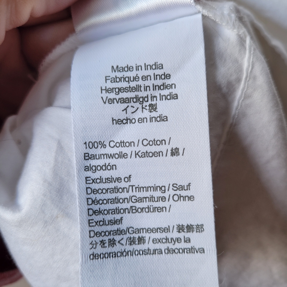J.Crew Women's White Cotton Poplin Smock-neck Blouse Medium Puff Sleeve - Picture 6 of 11